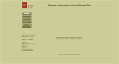 Desktop Screenshot of museumwest.com