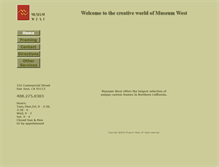 Tablet Screenshot of museumwest.com